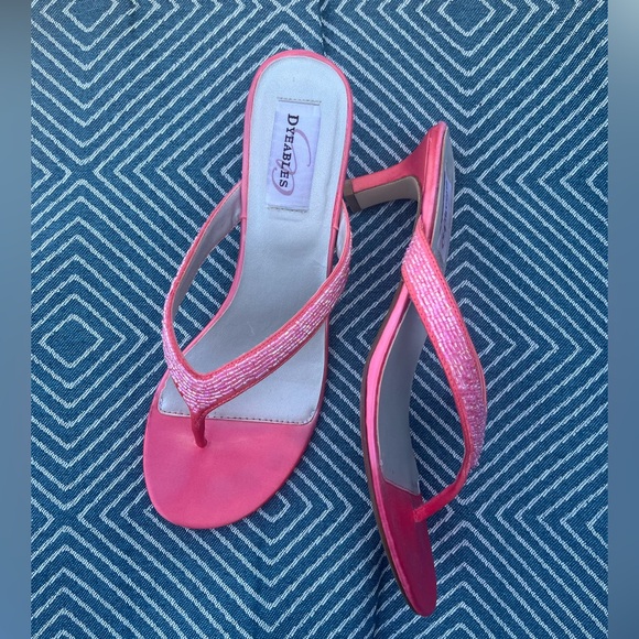 Dyables Coral Satin Heels - Picture 1 of 4